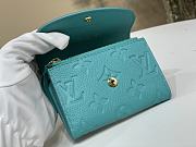Fortok LV x TM Rosalie Coin Purse Kabira Blue M14085 11 x 8 x 2.5 cm - 6