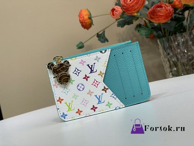 Fortok LV x TM Romy Card Holder Kabira Blue M14171 12 x 8 x 0.8 cm - 1