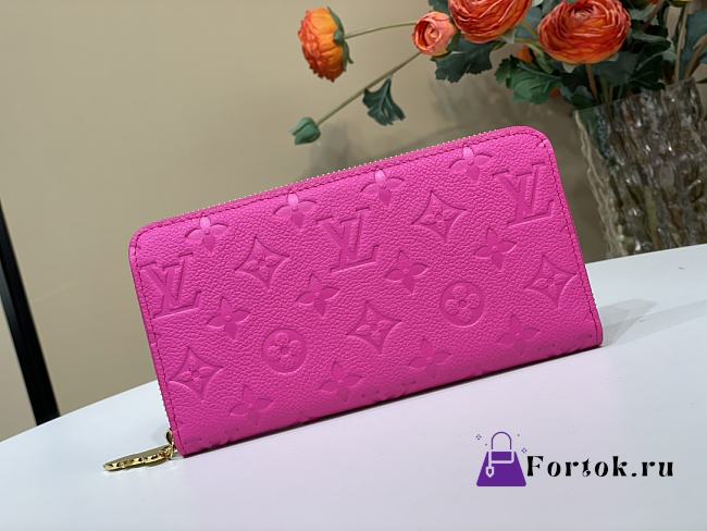 Fortok LV X TM Zippy Vertical Wallet Kawaii Pink M13618 19.5 x 10.5 x 2.5 cm - 1