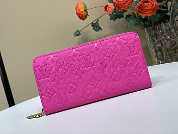 Fortok LV X TM Zippy Vertical Wallet Kawaii Pink M13618 19.5 x 10.5 x 2.5 cm