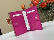 Fortok LV x TM Lisa Wallet Kawaii Pink M14087 9 x 11.5 x 1.5 cm  - 3