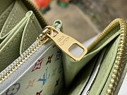 Fortok LV X TM Zippy Vertical Wallet Green Tea 19.5 x 10.5 x 2.5 cm - 5