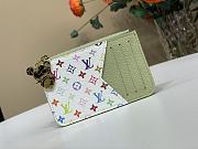 Fortok LV x TM Romy Card Holder Green Tea M13800 12 x 8 x 0.8 cm  - 1