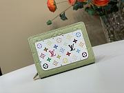 Fortok LV x TM Clea Wallet 25 SS Green Tea 11 x 8.5 x 3.5 cm - 1
