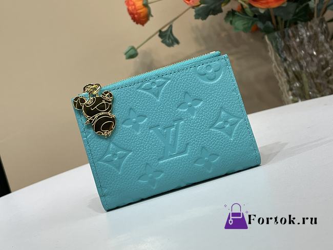 Fortok LV x TM Lisa Wallet Kabira Blue M14089 9 x 11.5 x 1.5 cm - 1
