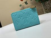 Fortok LV x TM Lisa Wallet Kabira Blue M14089 9 x 11.5 x 1.5 cm - 4
