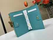 Fortok LV x TM Lisa Wallet Kabira Blue M14089 9 x 11.5 x 1.5 cm - 3