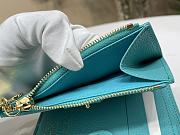 Fortok LV x TM Lisa Wallet Kabira Blue M14089 9 x 11.5 x 1.5 cm - 2