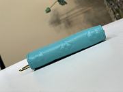 Fortok LV x TM Zippy Coin Purse Kabira Blue 11 x 8.5 x 1.5 cm - 5
