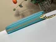 Fortok LV x TM Zippy Coin Purse Kabira Blue 11 x 8.5 x 1.5 cm - 3