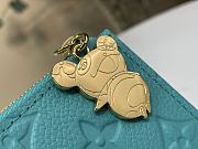 Fortok LV x TM Zippy Coin Purse Kabira Blue 11 x 8.5 x 1.5 cm - 4