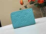 Fortok LV x TM Zippy Coin Purse Kabira Blue 11 x 8.5 x 1.5 cm - 2