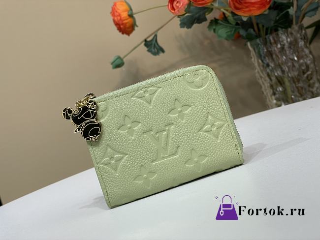 Fortok LV x TM Zippy Coin Purse Green Tea 11 x 8.5 x 1.5 cm - 1