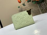 Fortok LV x TM Zippy Coin Purse Green Tea 11 x 8.5 x 1.5 cm - 5