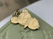 Fortok LV x TM Zippy Coin Purse Green Tea 11 x 8.5 x 1.5 cm - 3