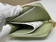 Fortok LV x TM Zippy Coin Purse Green Tea 11 x 8.5 x 1.5 cm - 2