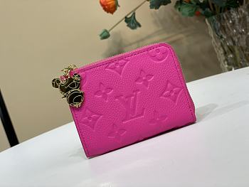 Fortok LV x TM Zippy Coin Purse Kawaii Pink 11 x 8.5 x 1.5 cm