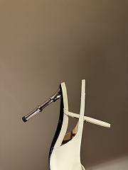 Fortok Gucci Pointed High Heels White 9.5 cm - 4