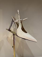 Fortok Gucci Pointed High Heels White 9.5 cm - 5