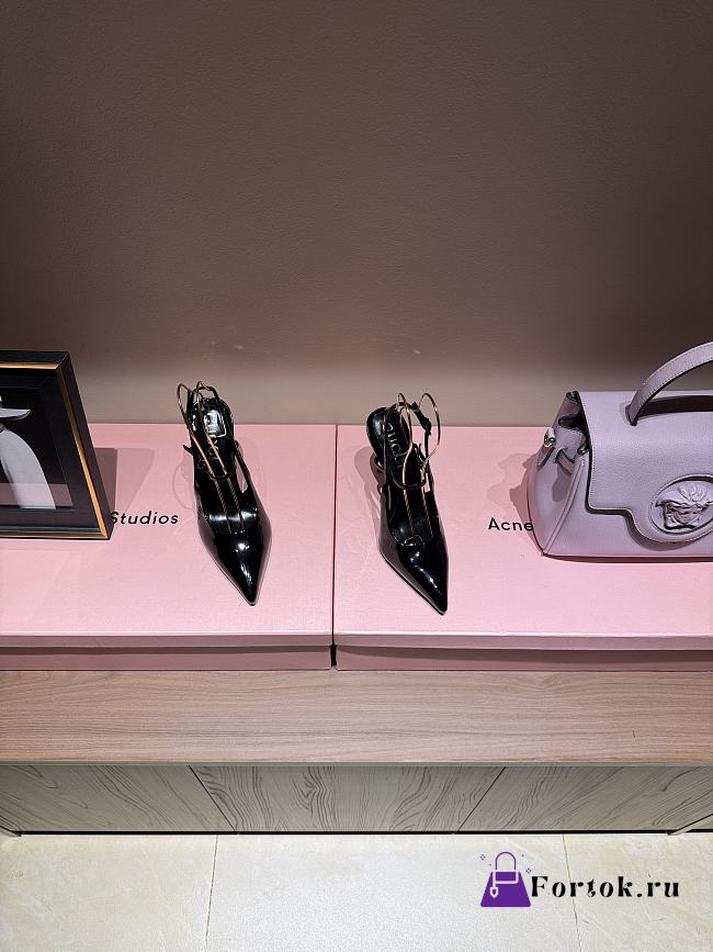Fortok Gucci Pointed High Heels Black 9.5 cm - 1
