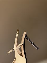 Fortok Gucci Pointed High Heels Beige 9.5 cm - 5