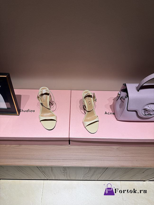 Fortok Gucci High Heels White 9.5 cm - 1