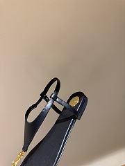 Fortok Saint Laurent YSL Flat Sandals Black  - 3
