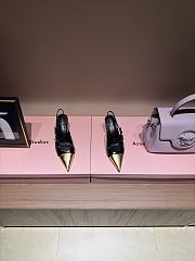 Fortok Celine High-heels golden pointed shoes black  - 1