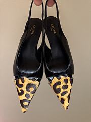 Fortok Celine High-heels leopard pointed shoes black  - 6