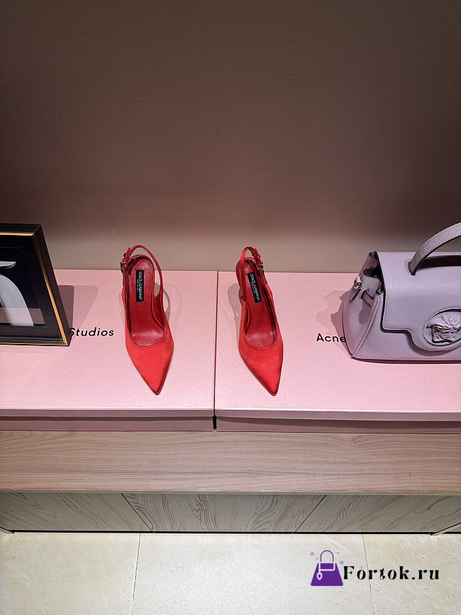 Fortok Dolce Gabbana slingbacks Red 10 cm - 1