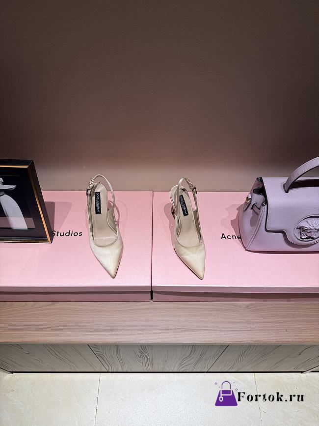 Fortok Dolce Gabbana slingbacks Beige 10 cm - 1