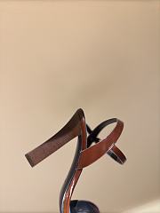 Fortok Saint Laurent Susan Sandals In Smooth Leather Brown - 4