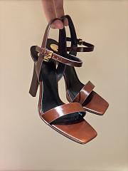 Fortok Saint Laurent Susan Sandals In Smooth Leather Brown - 3