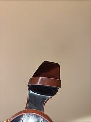 Fortok Saint Laurent Susan Sandals In Smooth Leather Brown - 2