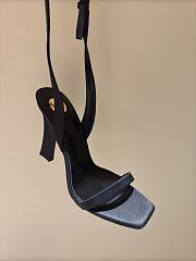 Fortok Saint Laurent Susan Sandals In Smooth Leather Black - 4