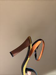 Fortok Saint Laurent Susan Sandals In Smooth Leather Multicolor - 6