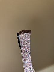 Fortok Jimmy Choo Love Ballerina in Mochi Luminous Glow-in-the-Dark Glitter with JC Button - 6