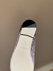 Fortok Jimmy Choo Love Ballerina in Mochi Luminous Glow-in-the-Dark Glitter with JC Button - 5