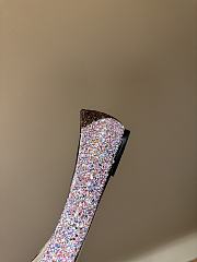 Fortok Jimmy Choo Love Ballerina in Mochi Luminous Glow-in-the-Dark Glitter with JC Button - 4