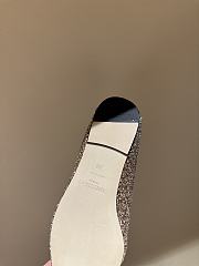 Fortok Jimmy Choo Love Ballerina in Mochi Luminous Glow-in-the-Dark Glitter with JC Button Gold - 6