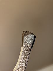 Fortok Jimmy Choo Love Ballerina in Mochi Luminous Glow-in-the-Dark Glitter with JC Button Gold - 5