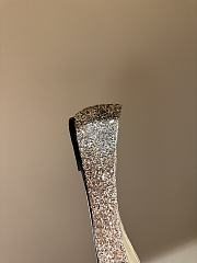 Fortok Jimmy Choo Love Ballerina in Mochi Luminous Glow-in-the-Dark Glitter with JC Button Gold - 4