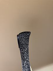 Fortok Jimmy Choo Love Ballerina in Mochi Luminous Glow-in-the-Dark Glitter with JC Button Black - 3