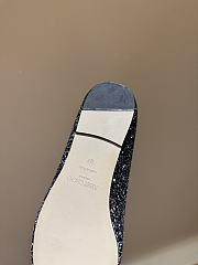 Fortok Jimmy Choo Love Ballerina in Mochi Luminous Glow-in-the-Dark Glitter with JC Button Black - 2