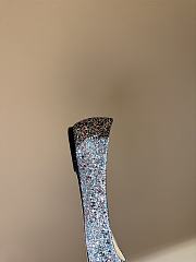 Fortok Jimmy Choo Love Ballerina in Mochi Luminous Glow-in-the-Dark Glitter with JC Button Blue - 4