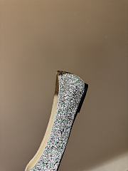 Fortok Jimmy Choo Love Ballerina in Mochi Luminous Glow-in-the-Dark Glitter with JC Button Green - 6