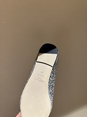 Fortok Jimmy Choo Love Ballerina in Mochi Luminous Glow-in-the-Dark Glitter with JC Button Green - 5