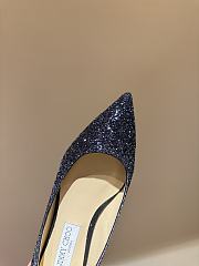 Fortok Jimmy Choo Love Ballerina in Mochi Luminous Glow-in-the-Dark Glitter with JC Button Black 02 - 2