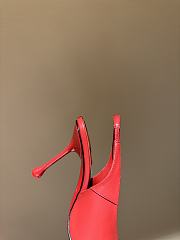 Fortok Jimmy Choo Isa 95 Leather Pumps Red - 6