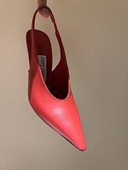 Fortok Jimmy Choo Isa 95 Leather Pumps Red - 4